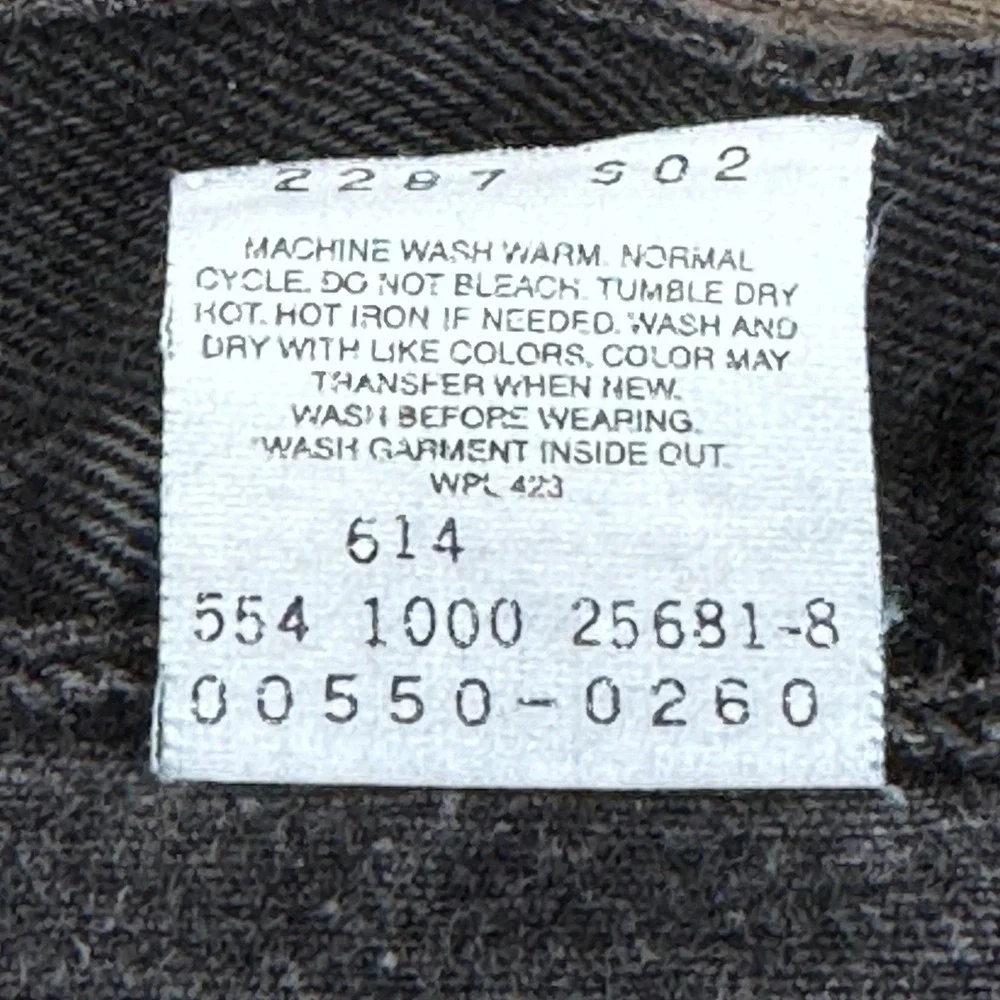 Vintage 2000 Black Levi's 550 Jeans Cotton Western Denim 36x30 USA